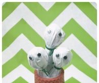 Googly Eyed Ghost lollies
