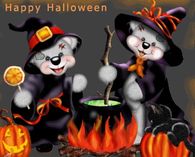 Happy Halloween Creddy Bear Witches