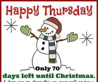 70 Days Left Till Christmas