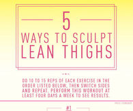5 Ways To Sculpt Lean Theighs