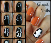 DIY Ghost Nails