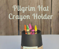 Pilgrim hat crayon holder