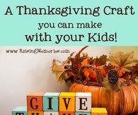 Decorative thanksgiving blocks
