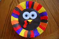 Paper plate turkey