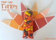 Paint Chip Turkey Treat Bag