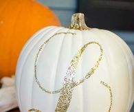 Glitter Monogrammed Pumpkin