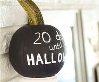 Chalkboard Countdown Pumpkin