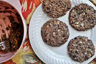 Bean burgers with avocado basil cream
