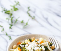 Roasted fennel and israeli cous cous salad