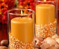 Popcorn Filled Vase Candles