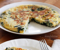 Light swiss chard frittata