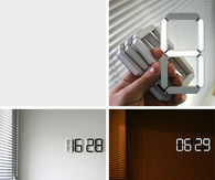 Black and white clock
