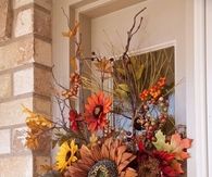 Silk Flower Door Decoration for Fall