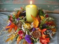 Pretty Leaf & Dried Flower Candle Ring