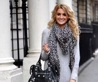 Fall Sweater Dress with Matching Stockings & Knee Boots