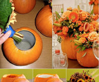 DIY Pumpkin Vases