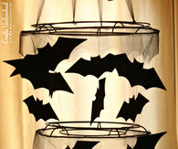 DIY Halloween Bat Chandelier