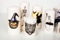 DIY Decorative Halloween Candles