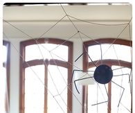 DIY Spooky Styrofoam Spiders