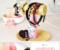 Pretty DIY Hairband Storage