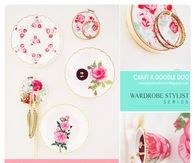 Faux vintage china jewelry display