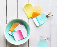 Watercolor gift tags
