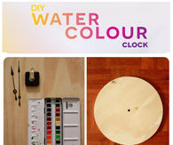 DIY Water colour clock
