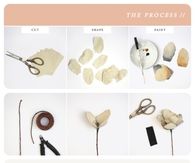 Watercolor paper flowers