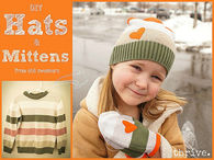DIY Hats and mittens from old sweater