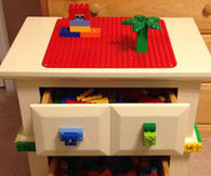 Lego table homemade christmas gift