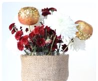 Gilded apple floral arrangment