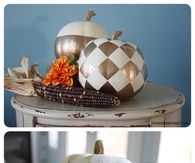 Pumpkin checkered gold