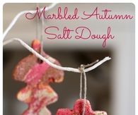 Marbled autumn salt dough