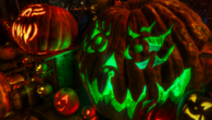 Green glow jack o lantern