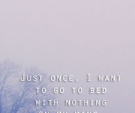 Just once 