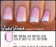 DIY Faded French Nails