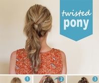 How To Do A Twisted Ponytail