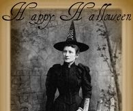 Happy Halloween Vintage Witch