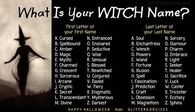 What is your witch name