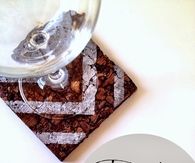 Painted cork coasters