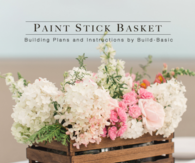 Paint stick basket