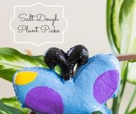 Salt dough plant picks