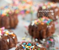 Mini Ice Cream Bundt Cakes