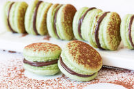 Chocolate mint french macaroons 