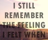 when we first kissed