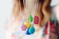Pastel Gemstone Necklace