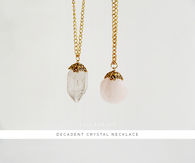 DIY Decadent crystal necklace