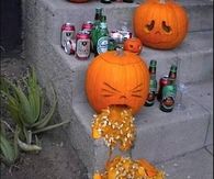 Drunk Barfing Pumpkin