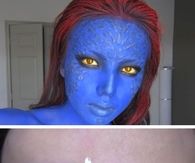 DIY Avatar Costume Makeup