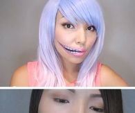 Creepy Side Smile Halloween Makeup